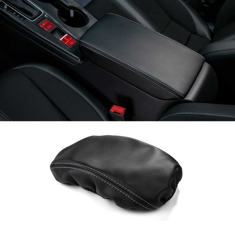 ثينيس لصندوق مسند الذراع من الجيل الحادي عشر، غطاء صندوق الكونسول المركزي، منظم تخزين الكونسول الوسطي، واقي جلدي، متوافق مع هوندا سيفيك 2022، 2023، 2024، 2025 مع CVT - خط رمادي - Image 1